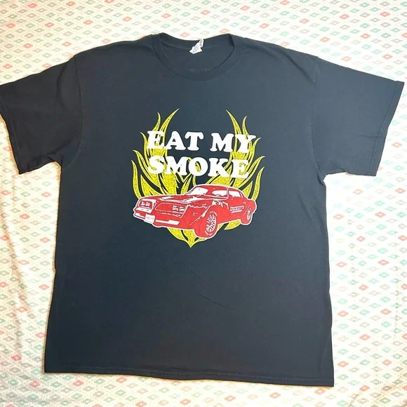 Eat My Smoke Dickeys BBQ Graphic Tee Black Size XL - Picture 1 of 8